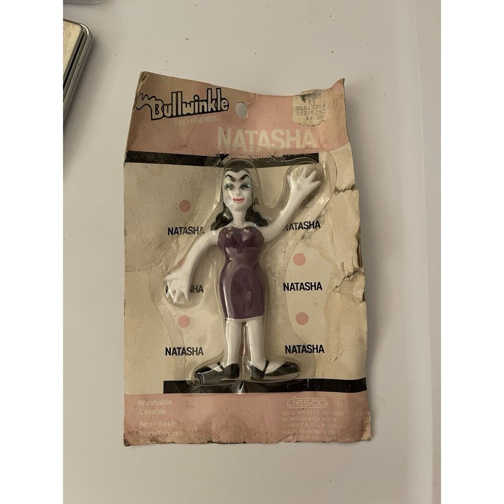 NEW Bullwinkle Bendable Bendie, "Natasha" Jesco 1986